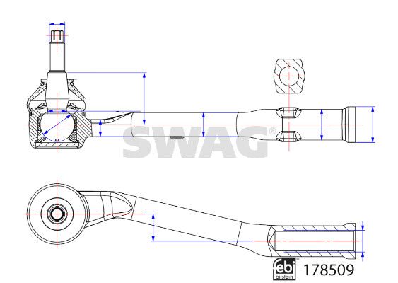 SWAG 33 10 4563 Tie Rod End