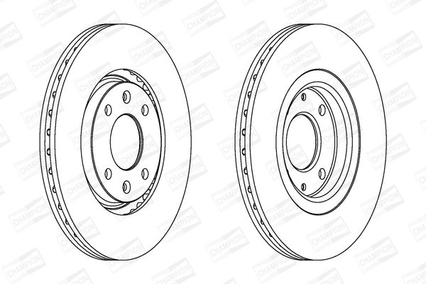 CHAMPION CITROEN диск тормозной передний Xantia,Xsara,Peugeot 306 93-