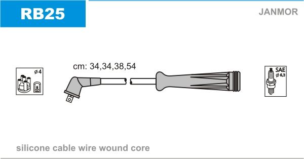 Комплект проводів високої напруги, Janmor RB25