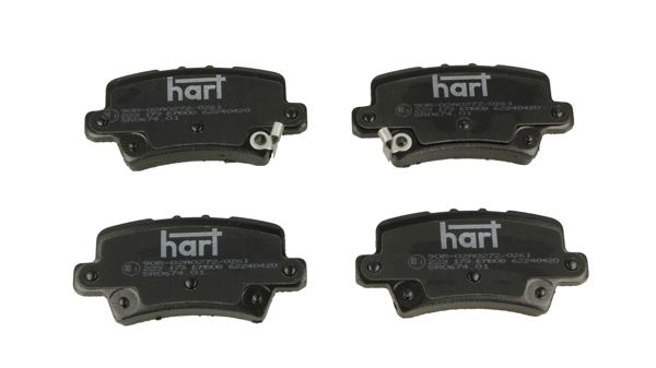 комплект спирачно феродо, дискови спирачки HART