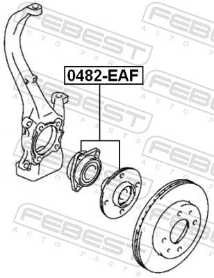 FEBEST 0482-EAF Wheel Hub