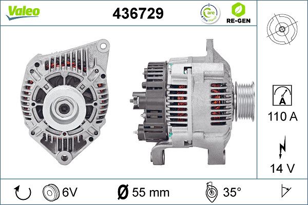 VALEO Dynamo / Alternator 436729