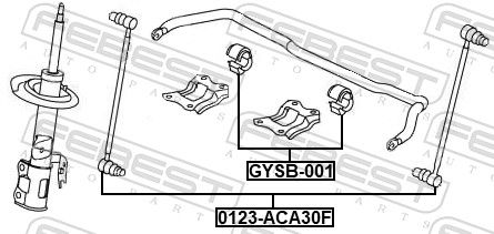 FEBEST GYSB-001 Mounting, stabiliser bar