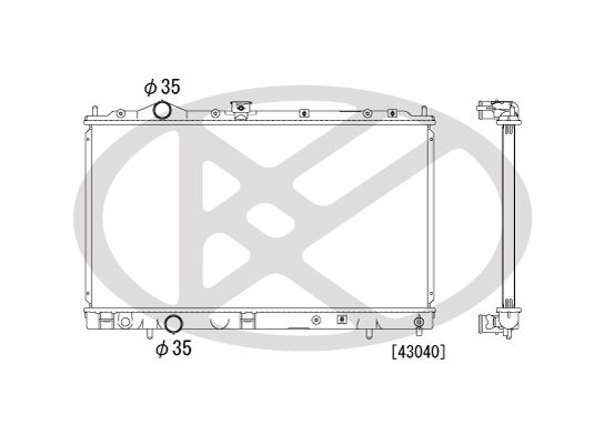 Radiator, racire motor KOYORAD PL032045