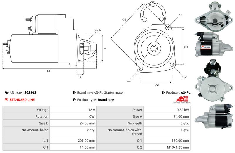 AS-PL S6220S Starter