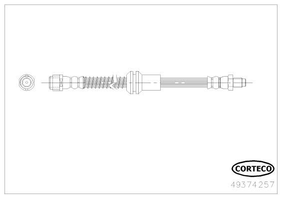 CORTECO 49374257 Brake Hose