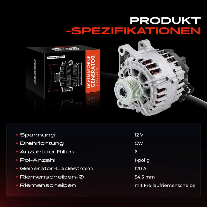 Frankberg 5481FB0001916 Alternator