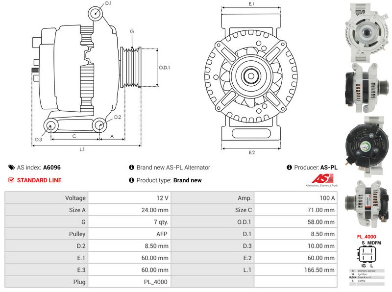 Generaator, AS-PL A6096