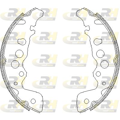 Комплект гальмівних колодок, Roadhouse 404900