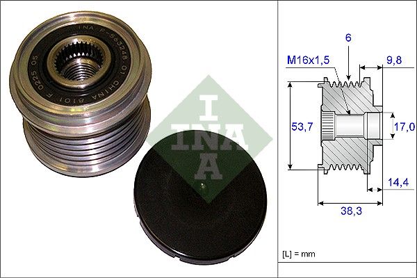 Schaeffler INA generátor szabadonfutó 535 0203 10