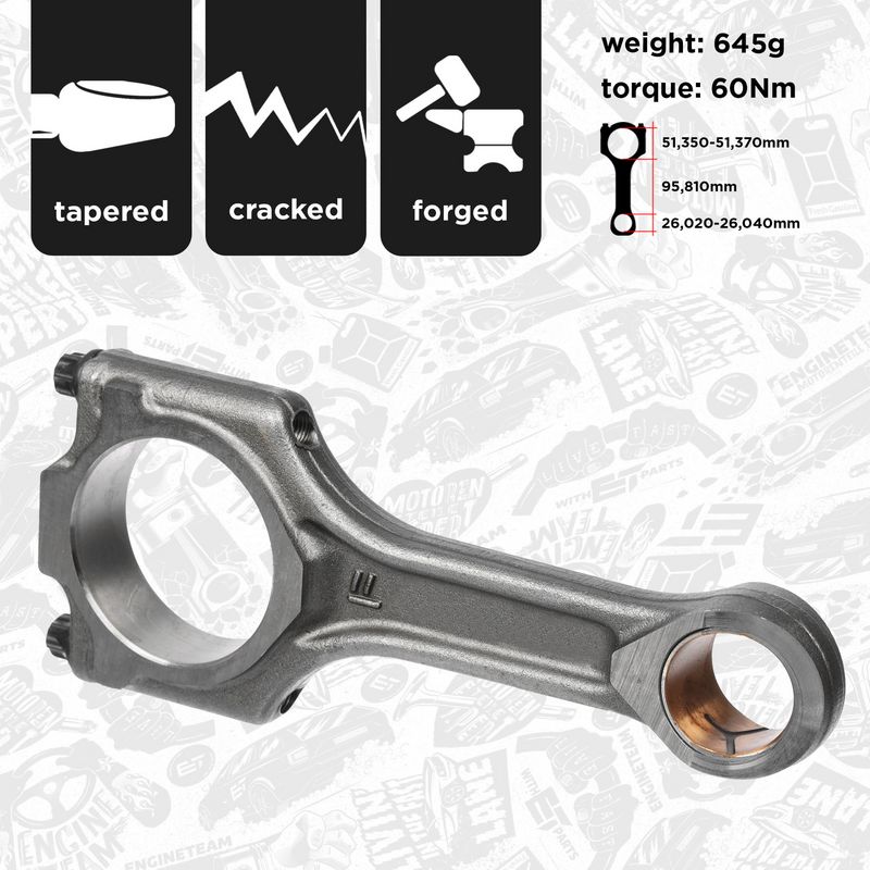 Product Image - Drijfstang - OM0038 - ET ENGINETEAM