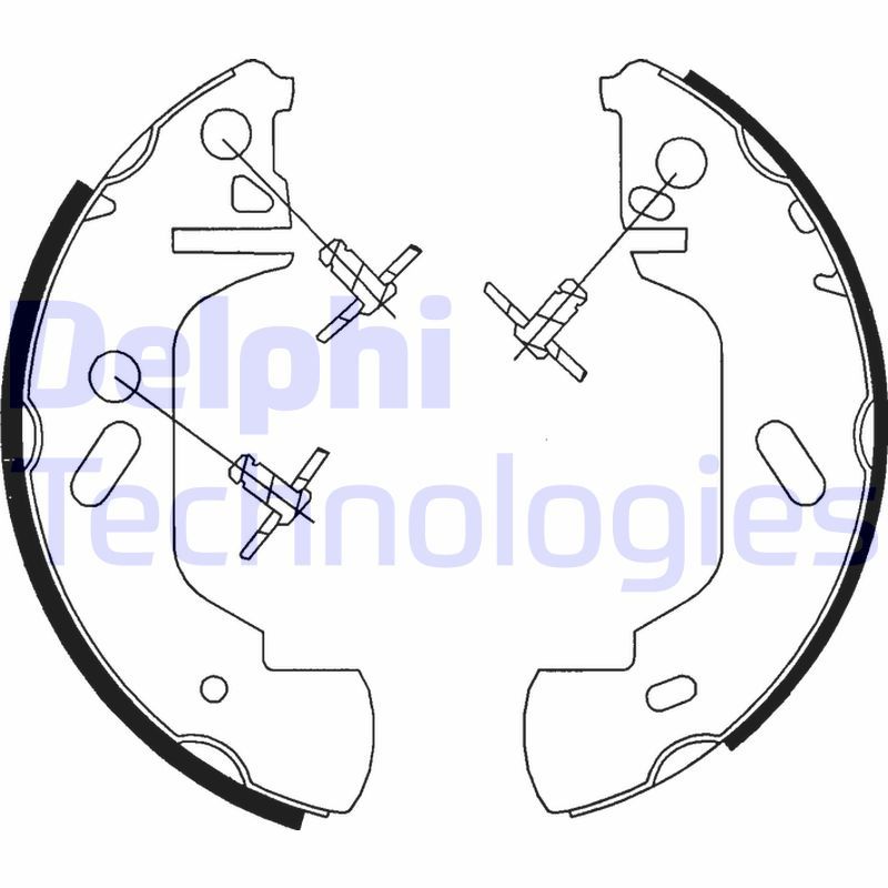 Комплект гальмівних колодок, Delphi LS1701