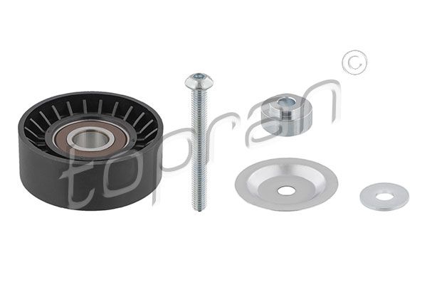 Medløberhjul, multi-V-rem