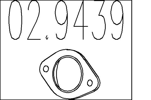 MTS tömítés, kipufogócső 02.9439