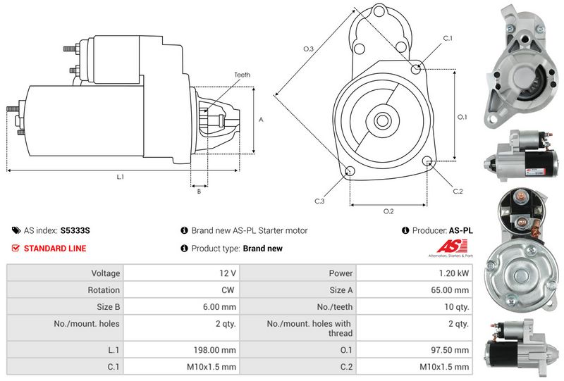 AS-PL S5333S Starter