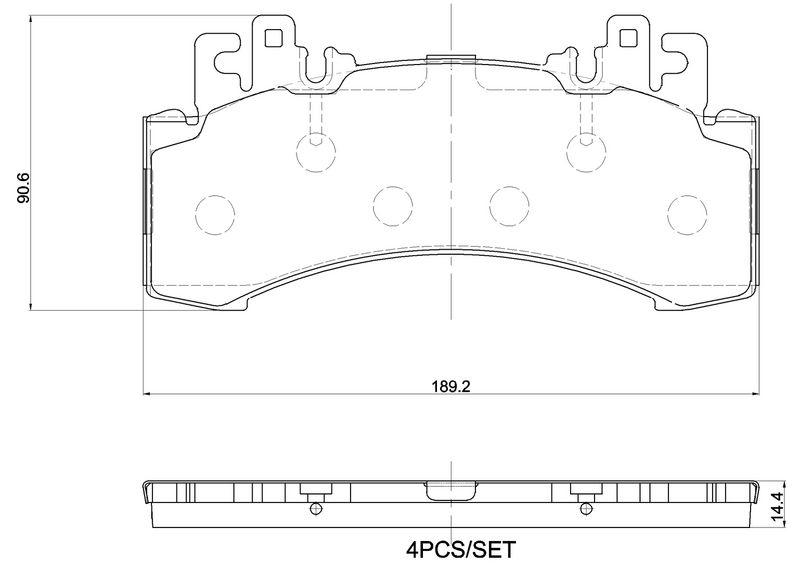 Bremsbelagsatz, Scheibenbremse
