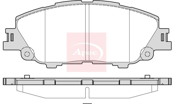 APEC Brake Pad Set, disc brake PAD2385