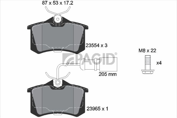 Souprava brzd, kotoučová brzda T5138N-53964N-00