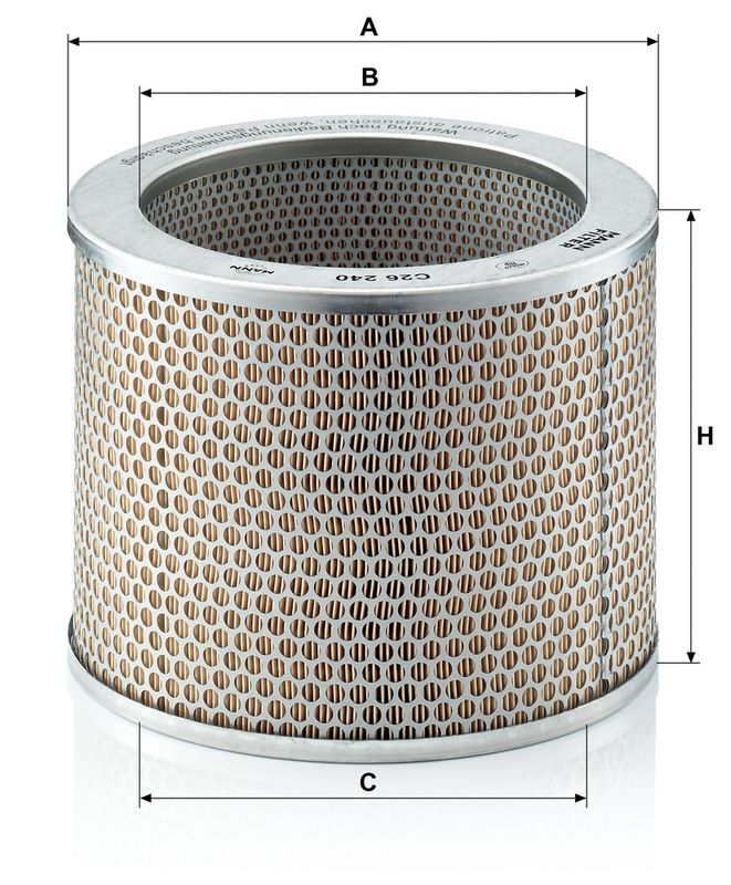 Õhufilter, MANN-FILTER C 26 240