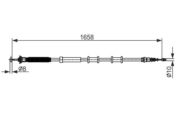 Bosch Cable Pull parking brake 1 987 482 581 1987482581