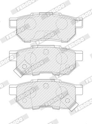 FERODO FDB621 Brake Pad Set, disc brake
