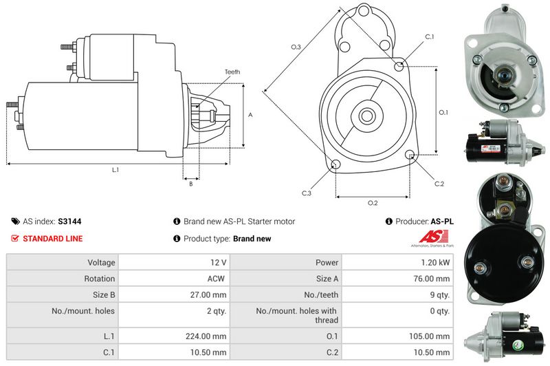 AS-PL S3144 Starter