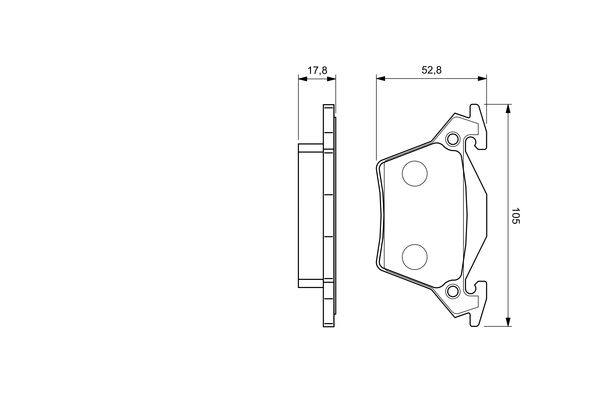 BOSCH Plaquettes de frein à disque 0 986 460 002