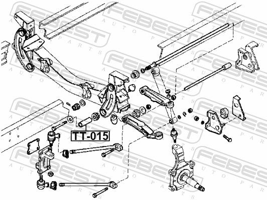 FEBEST TT-015 Sleeve, control arm mounting