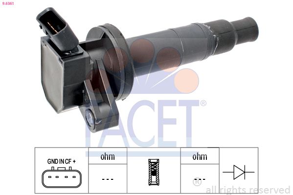 Котушка запалення TOYOTA AVENSIS/COROLLA/RAV4 00-