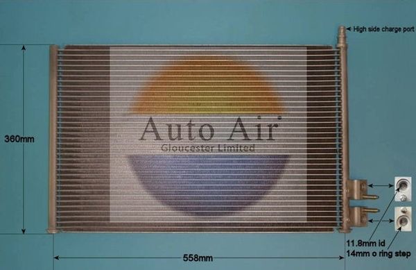 Auto Air Gloucester 16-1338 Condenser, air conditioning