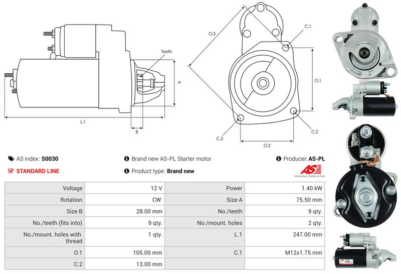 AS-PL S0030 Starter