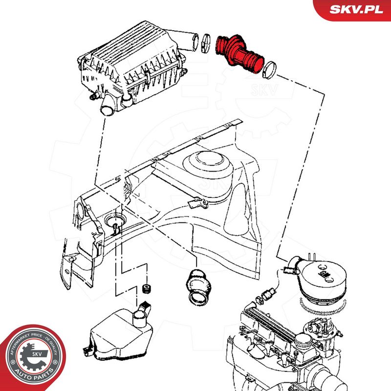 ESEN SKV 24SKV467 Intake Hose, air filter