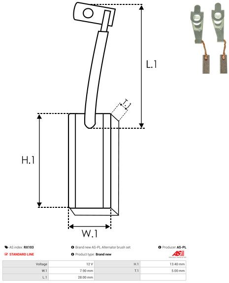 Süsinikuhari, generaator, AS-PL RX103