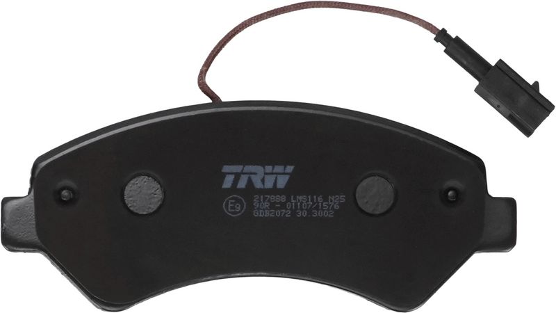 Piduriklotsi komplekt, ketaspidur, TRW GDB2072