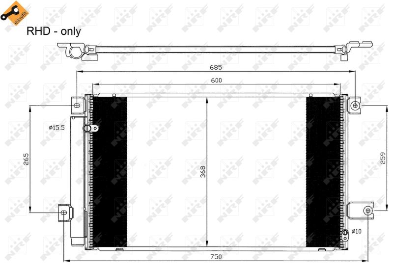 Конденсатор, система кондиціонування повітря, Nrf 35629