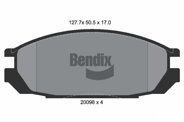 BENDIX Braking fékbetétkészlet, tárcsafék BPD1683