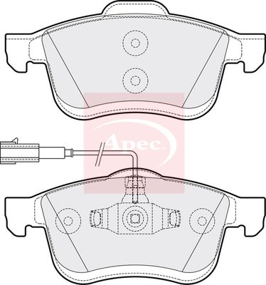 APEC Brake Pad Set, disc brake PAD2120