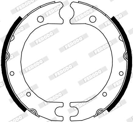 FERODO FSB4119 Brake Shoe Set, parking brake