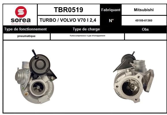 Compresor,sistem de supraalimentare TBR0518 EAI