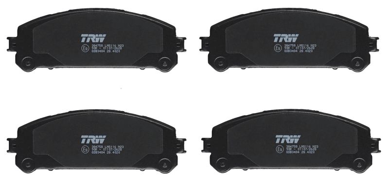 TRW GDB3484 Brake Pad Set, disc brake