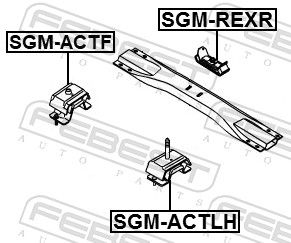 FEBEST SGM-ACTLH Mounting, engine