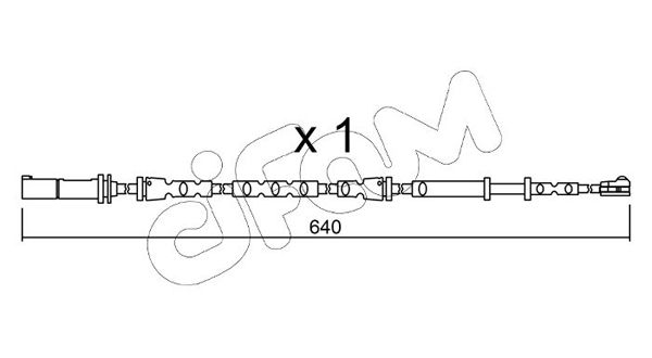 CIFAM figyelmezető kontaktus, fékbetétkopás SU.312
