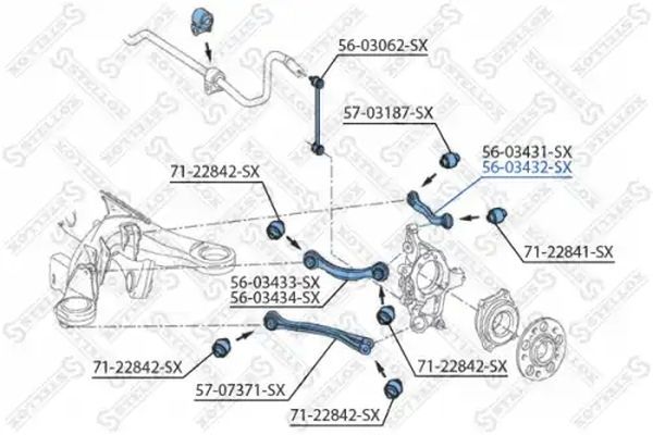 STELLOX 56-03432-SX Control/Trailing Arm, wheel suspension
