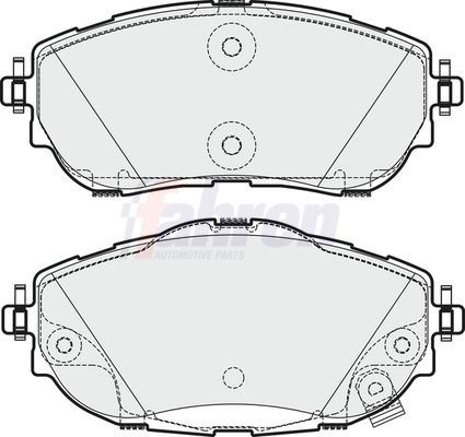 Fahren Brake Pad Set, disc brake FBP3745
