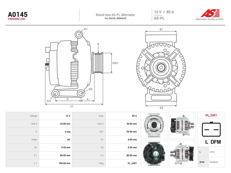 Generaator, AS-PL A0145