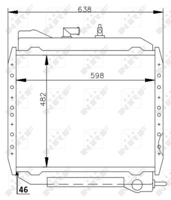 NRF 53714 Radiator, engine cooling