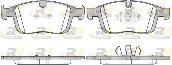 Комплект гальмівних накладок, дискове гальмо, Roadhouse 21689.00