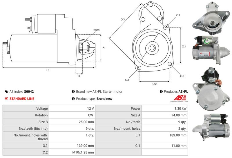 AS-PL S6042 Starter