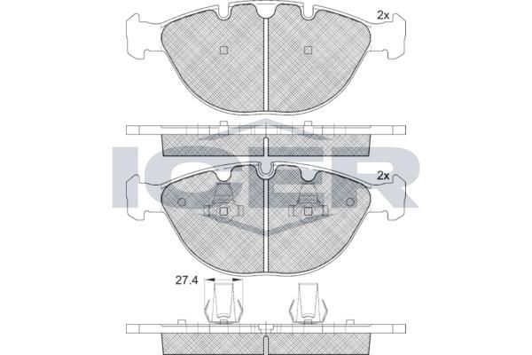ANDEL 181547 - Brake Pad Set, disc brake