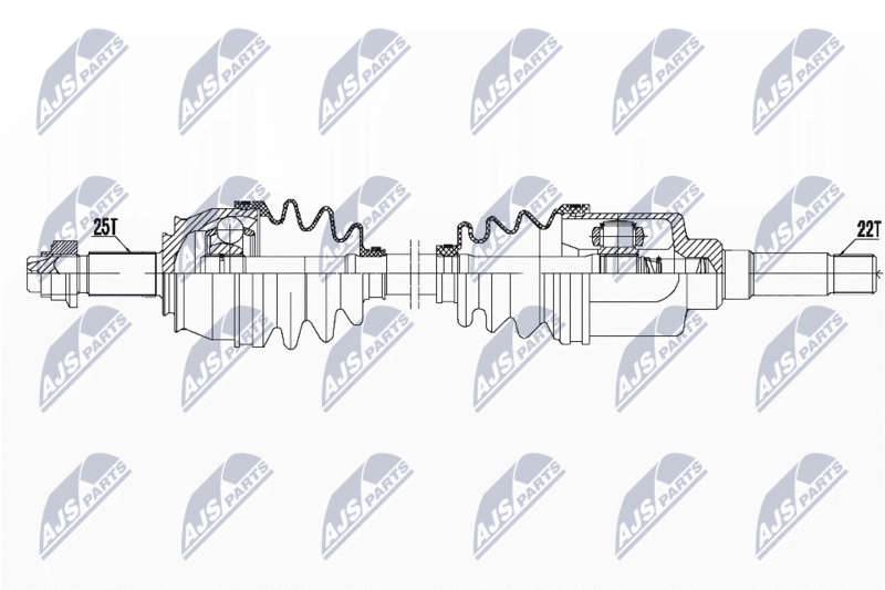 NTY hajtótengely NPW-CT-071